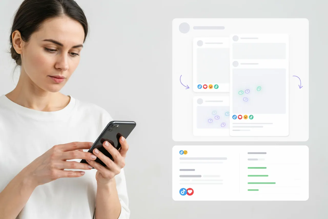 Creator reviewing tags rotated between posts