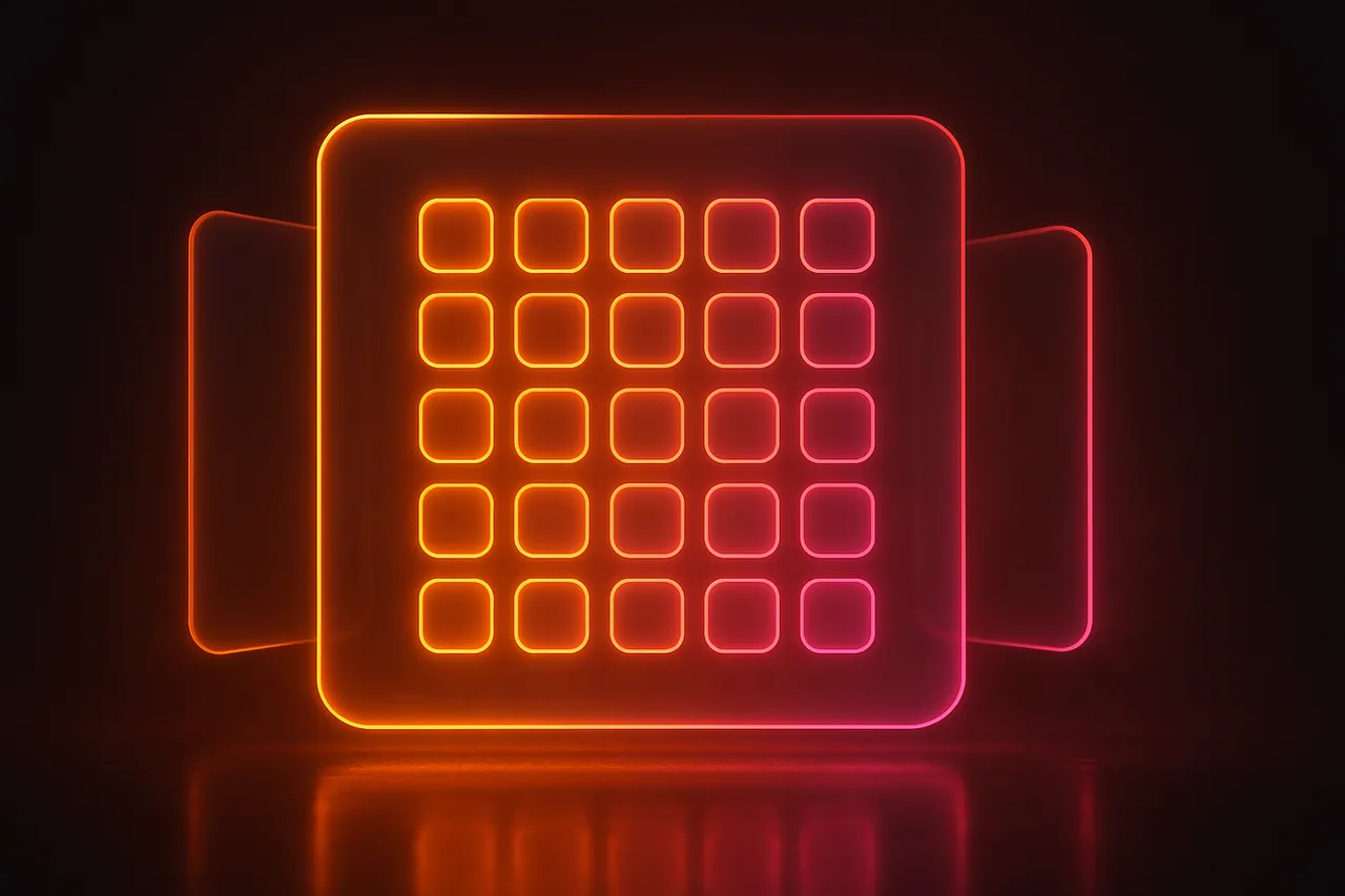 A grid of platform-exclusive symbols