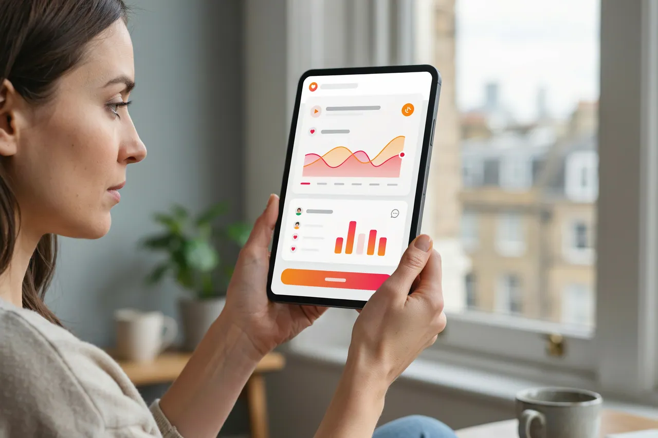Host in United Kingdom watching the viewer count during a public Instagram Live