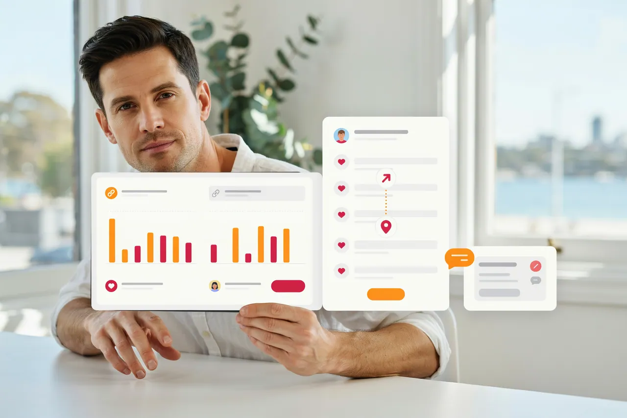 Marketer in Australia comparing supplied shares with tracked referral traffic
