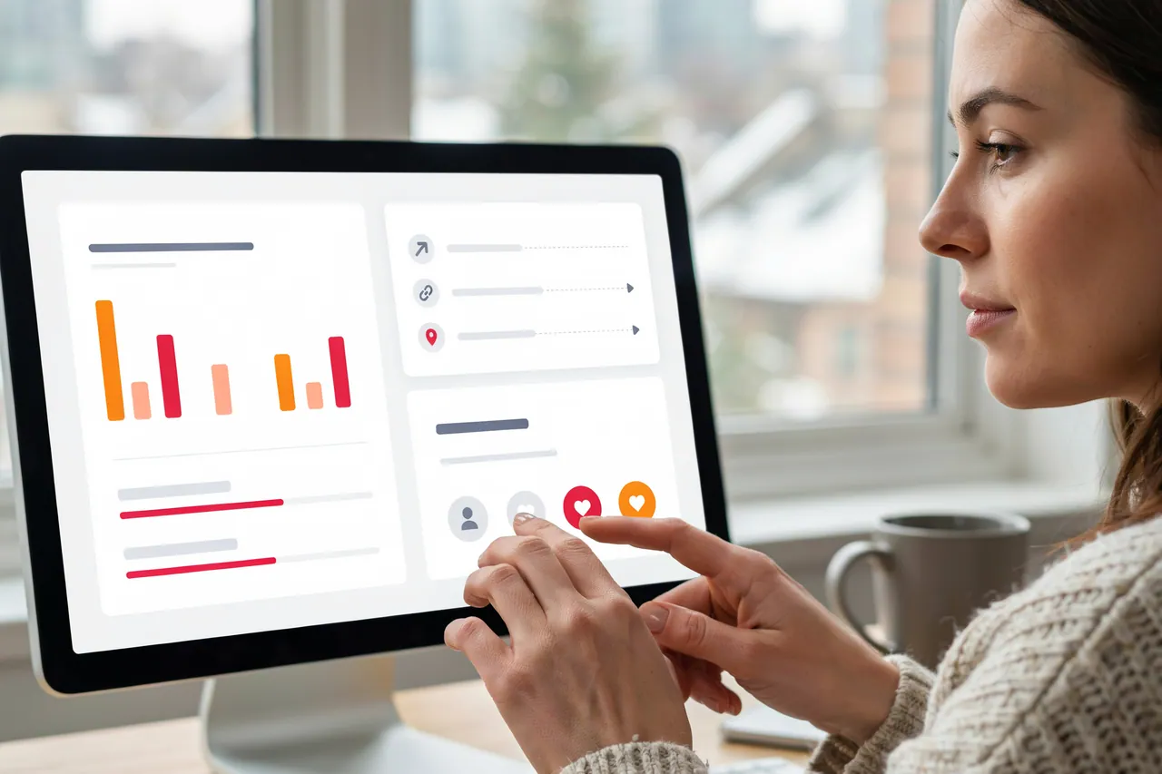 Marketer in Canada comparing supplied shares with tracked referral traffic