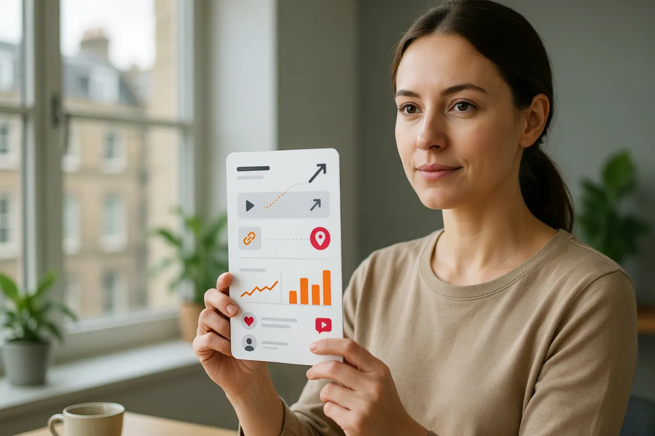Marketer in United Kingdom comparing supplied shares with tracked referral traffic