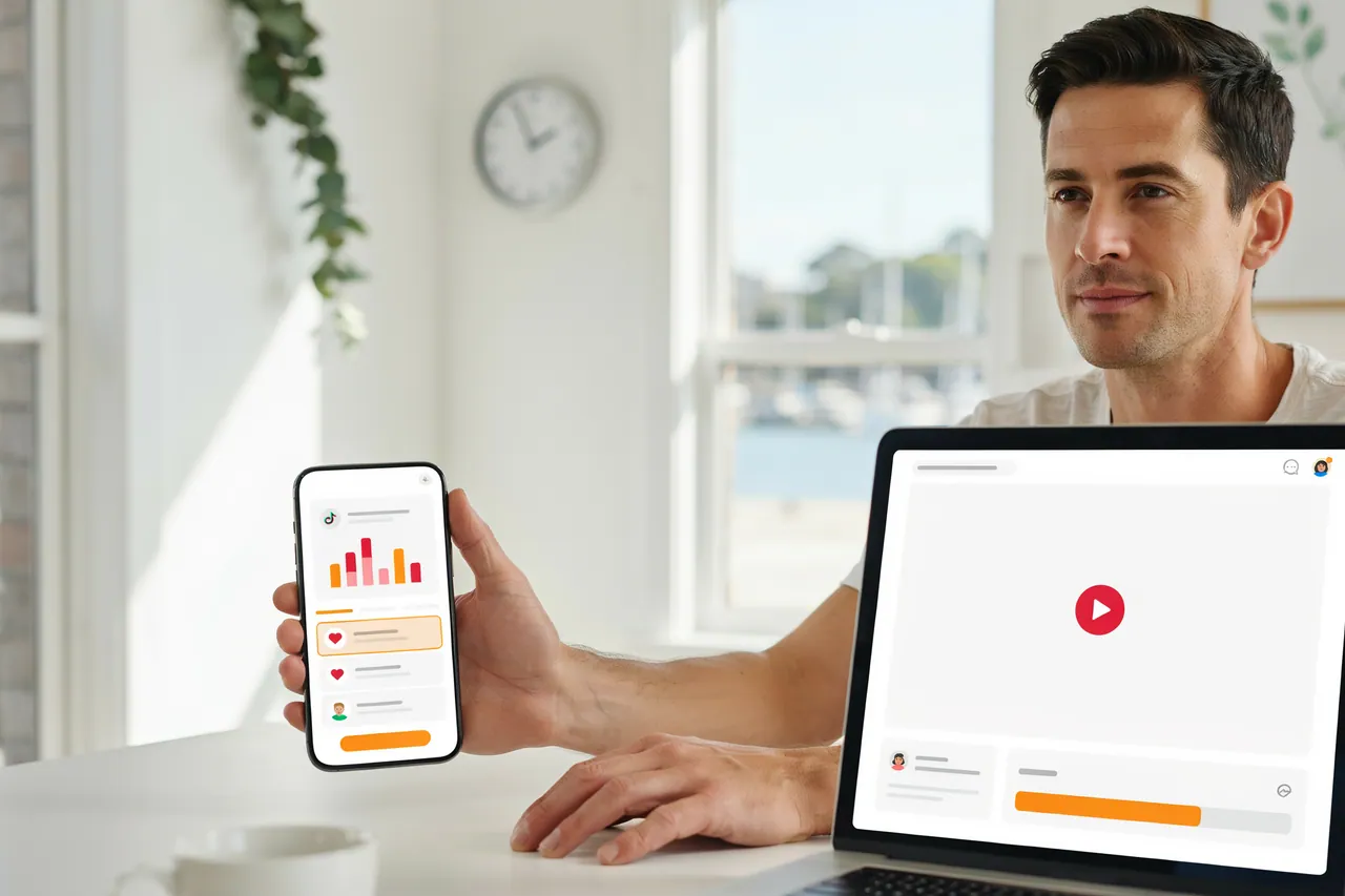 Creator in Australia scheduling a public LIVE broadcast window against the local clock