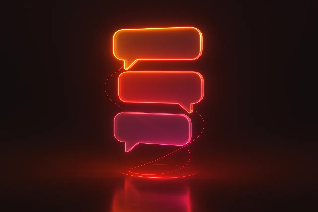 A conversation thread building depth