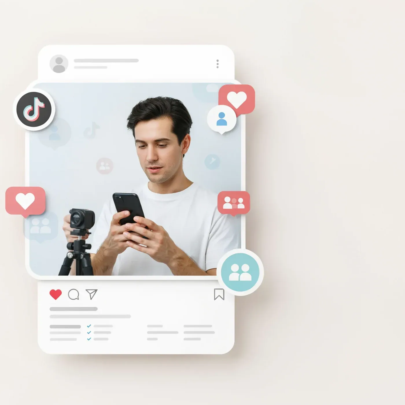 TikTok Live Views planning visual for a public TikTok campaign in Canada