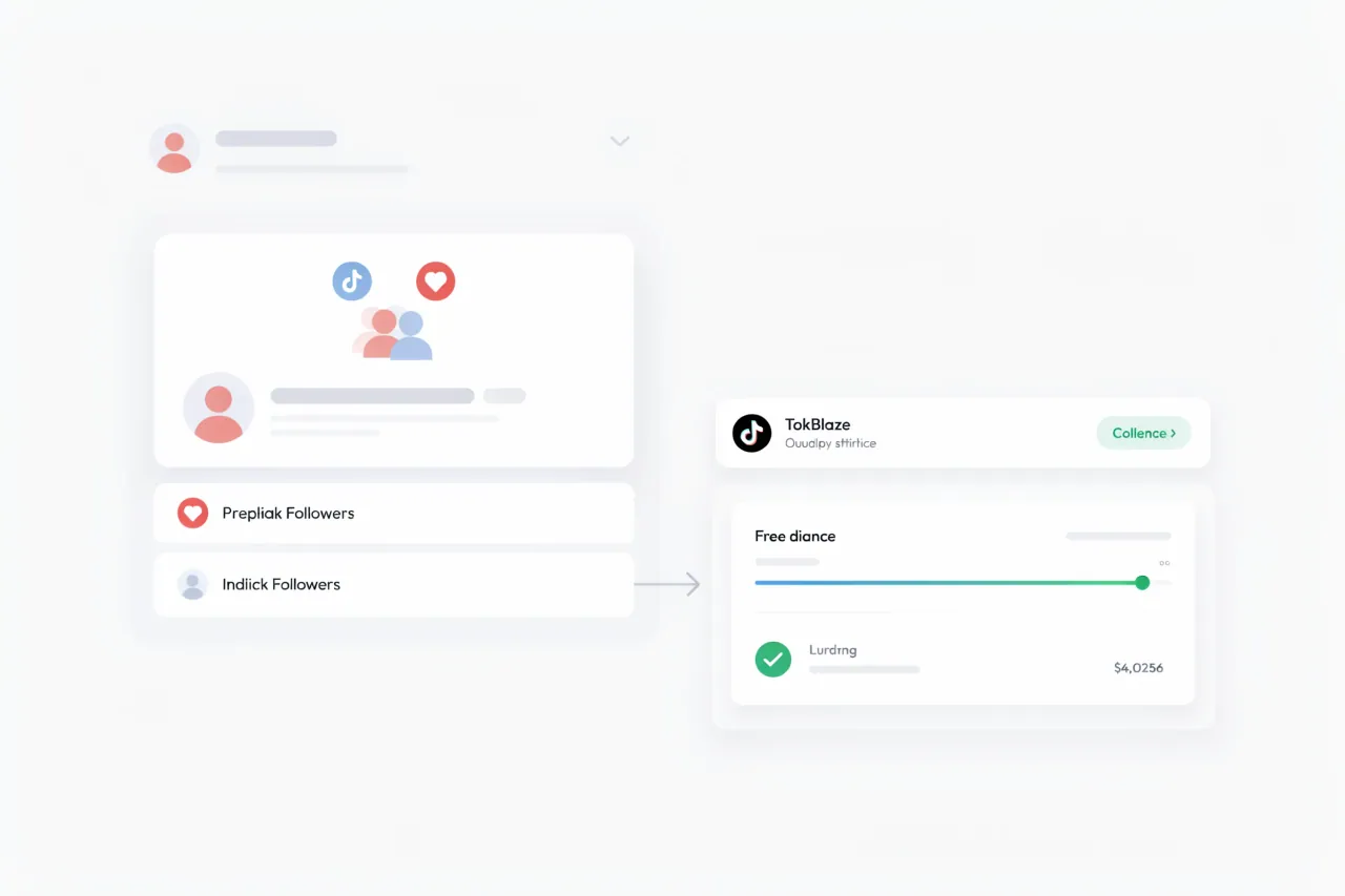 Clean interface visual showing how the Free TikTok Followers organises its result
