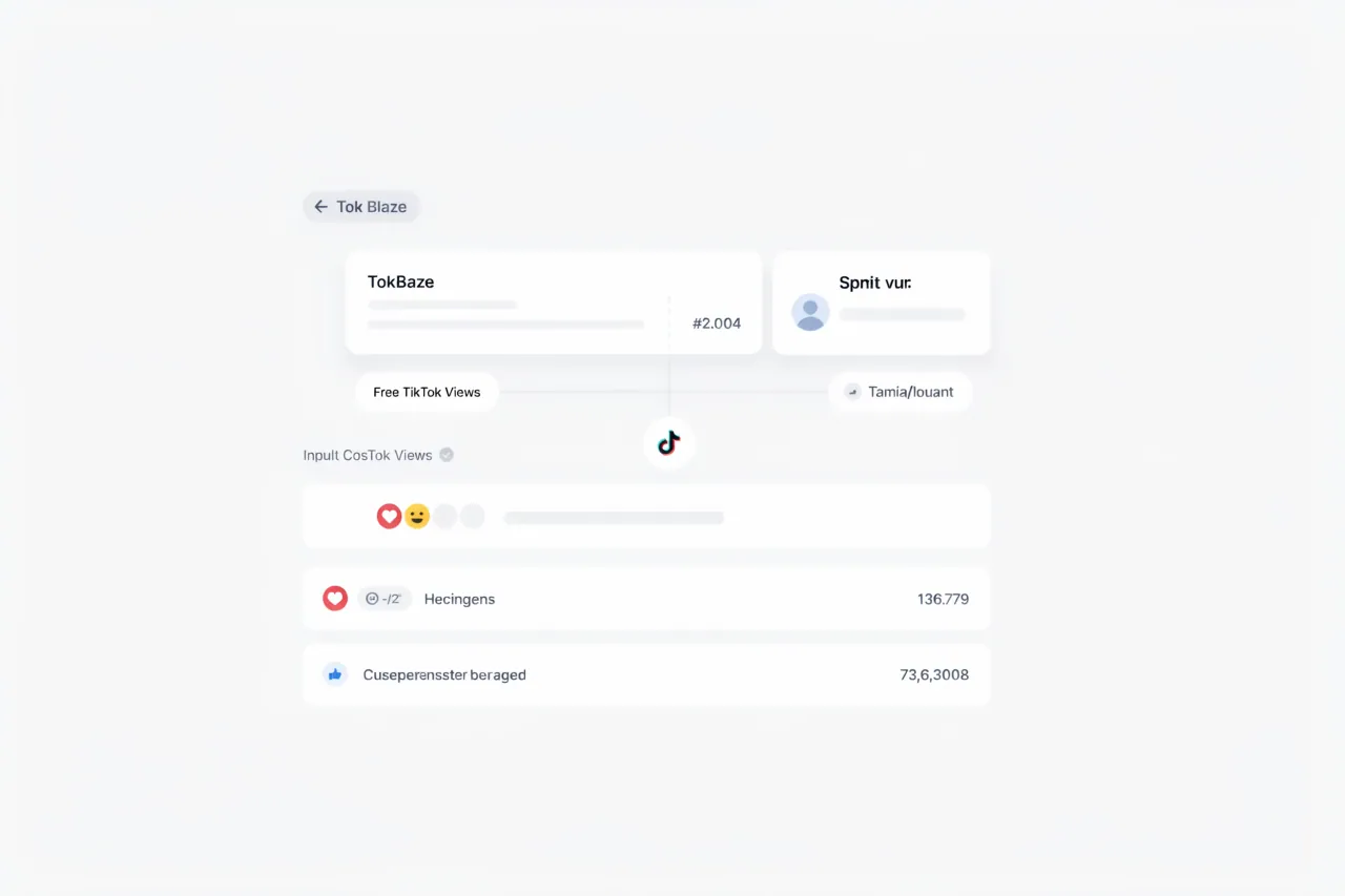 Clean interface visual showing how the Free TikTok Views organises its result