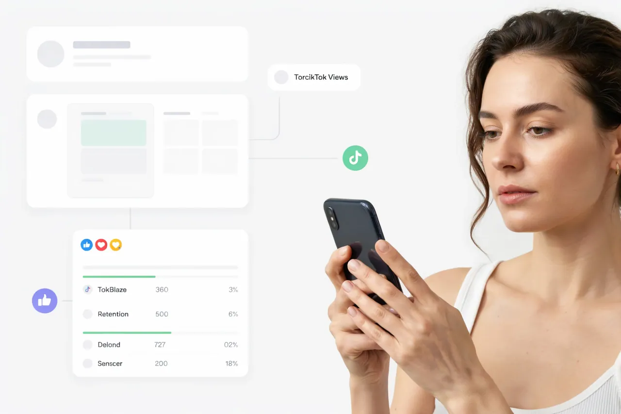 Creator applying the Free TikTok Views result to a practical content plan
