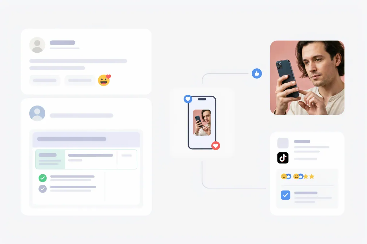 Creator applying the TikTok Profile Analyzer result to a practical content plan